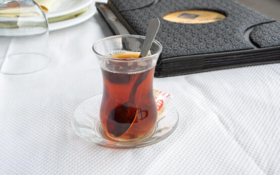 Black tea- so typically Turkish!