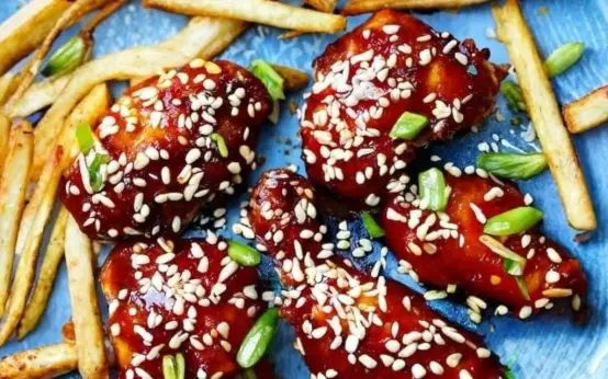 Sticky Chicken and Fries Recipe