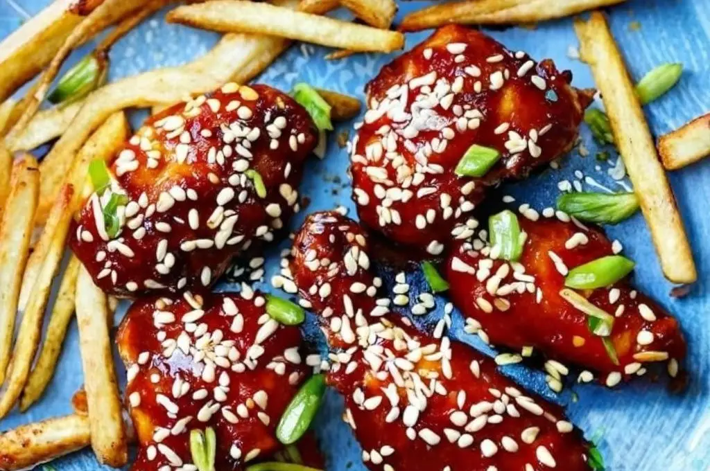 Sticky Chicken and Fries Recipe
