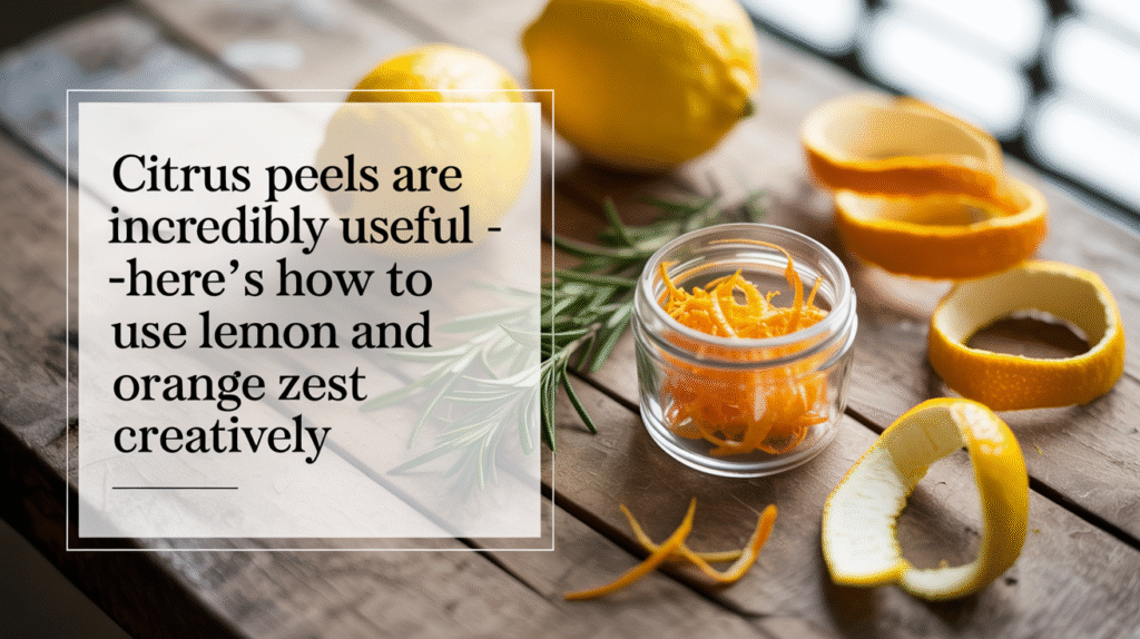 Citrus Peels Are Incredibly Useful - Here’s How to Use Lemon and Orange Zest Creatively