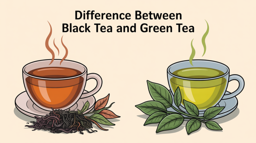 Difference Between Black Tea and Green Tea