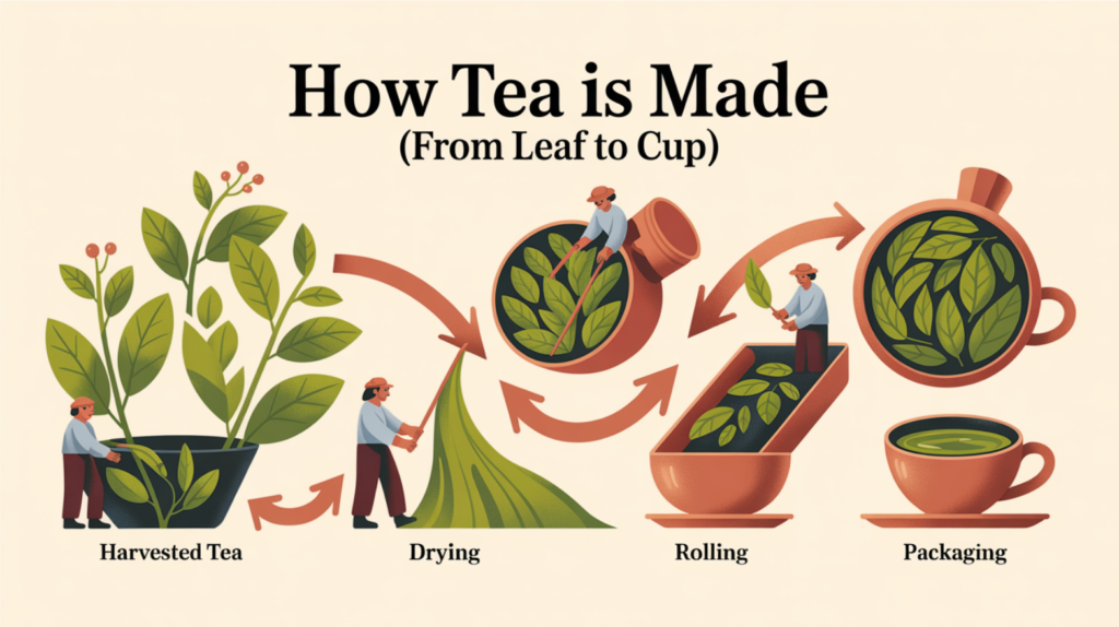 How Tea Is Made (From Leaf to Cup)