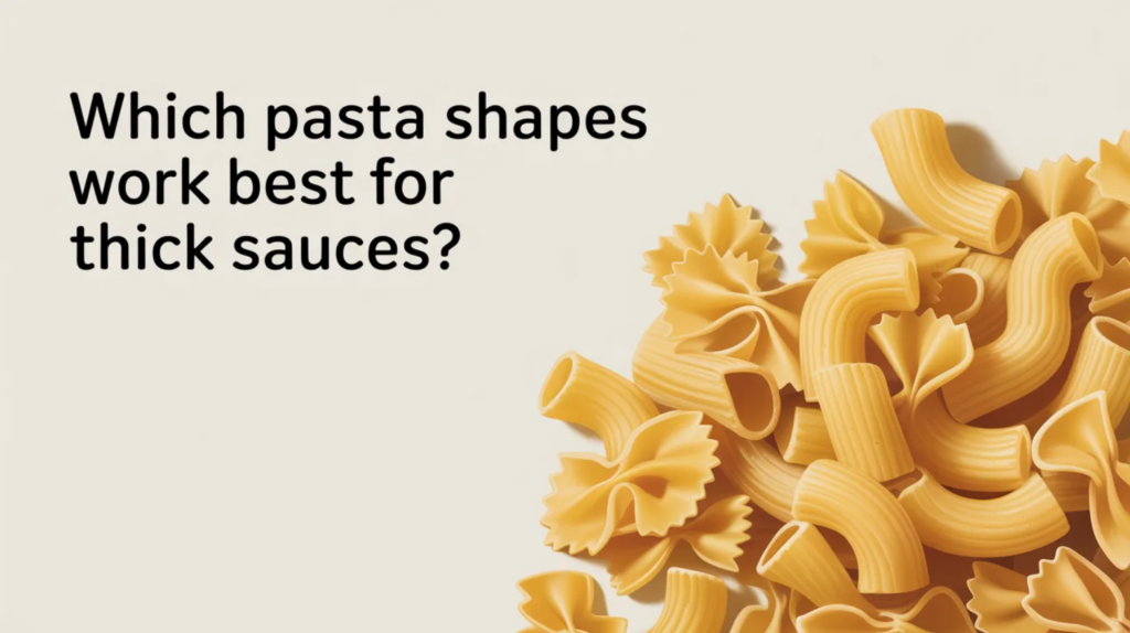 Which Pasta Shapes Work Best for Thick Sauces?