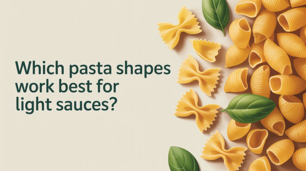 Which Pasta Shapes Work Best for Light Sauces?