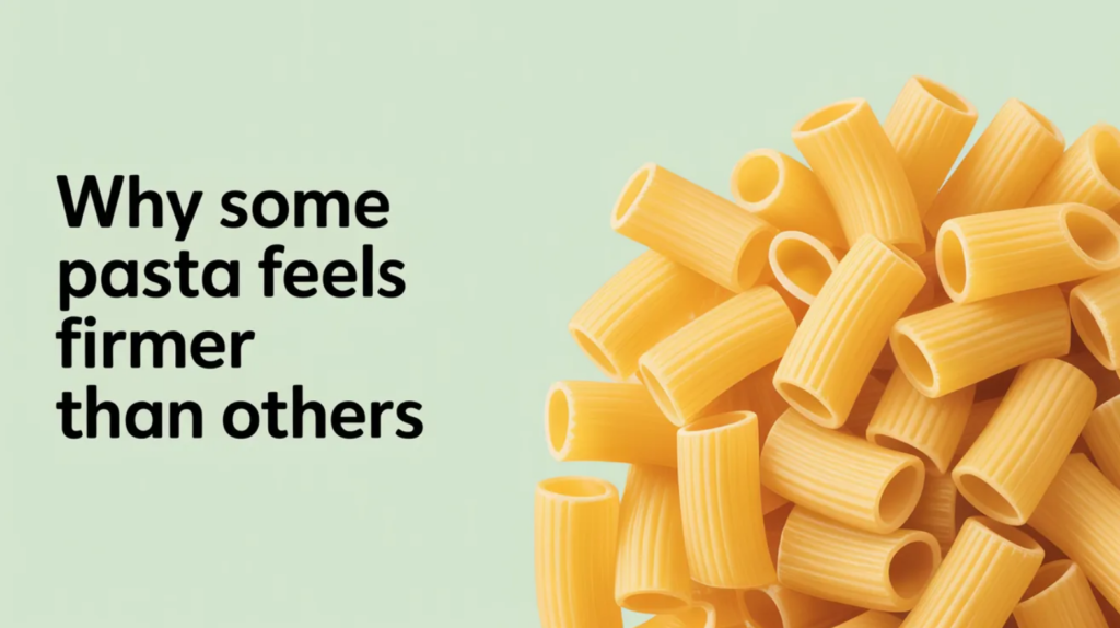 Why Some Pasta Feels Firmer Than Others
