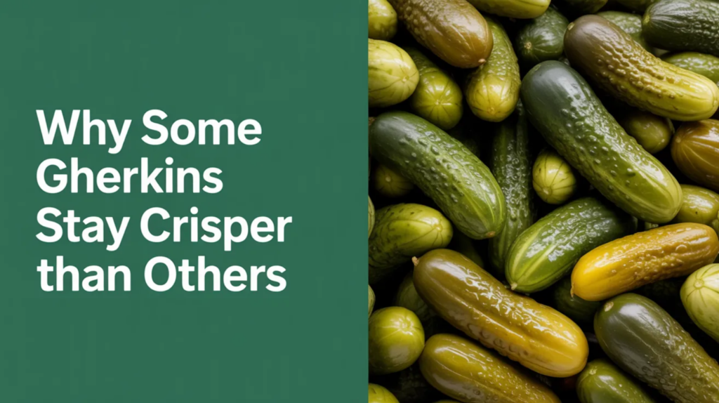 Why Some Gherkins Stay Crisper Than Others