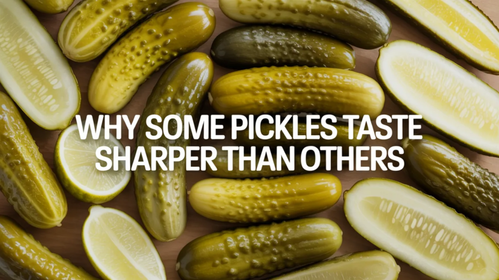 Why Some Pickles Taste Sharper Than Others
